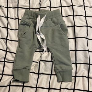 Little Bipsy sea green joggers 0-3 months